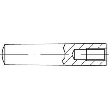 DIN7978 / ISO 8736 Conische pen met binnendraad Automatenstaal